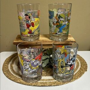 Disney McDonalds Walt Disney World 100 Years of Magic Set of (4) Glasses